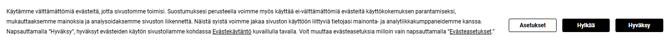 Evästeilmoitus