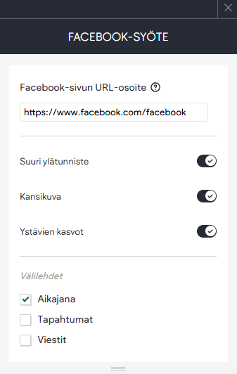 Facebook-syöte